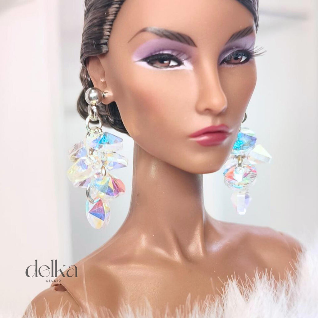 12 inch Jewel Earrings for Fashion Royalty Doll, 1/6 Scale Jewelry for dolls