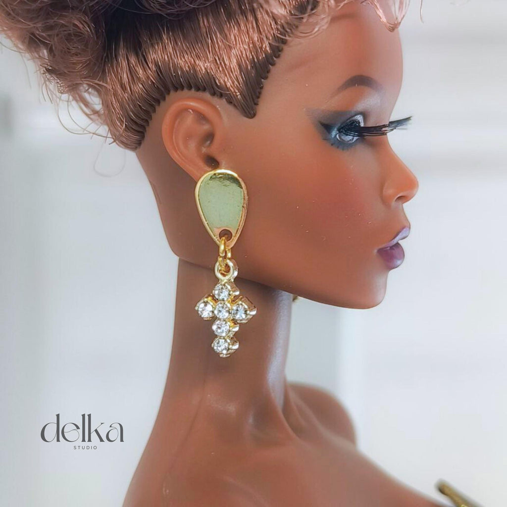 Jewel Earrings for Fashion Royalty Dolls, 1:6 Scale
