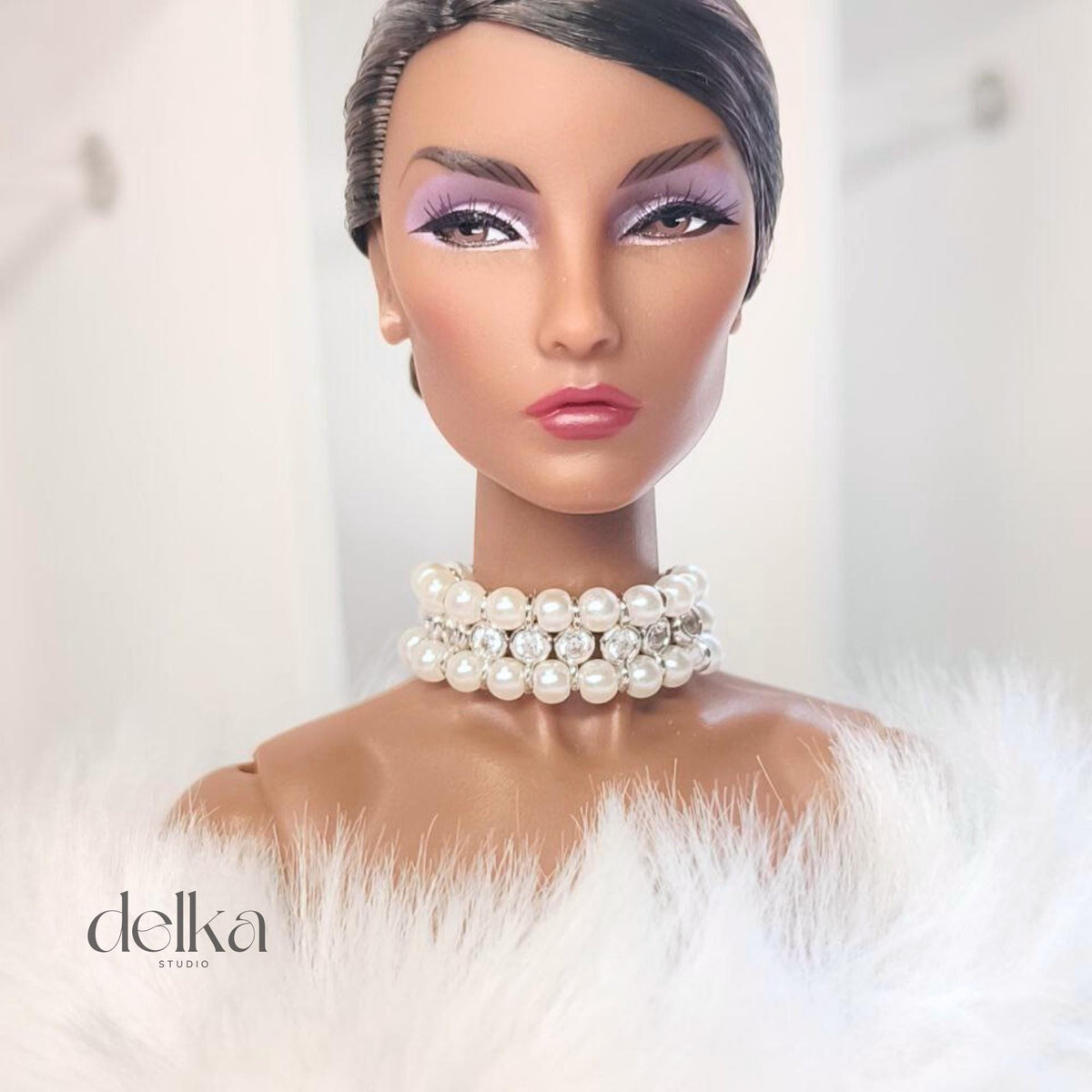 Pearl Choker Necklace for 1/6 Scale Fashion Dolls