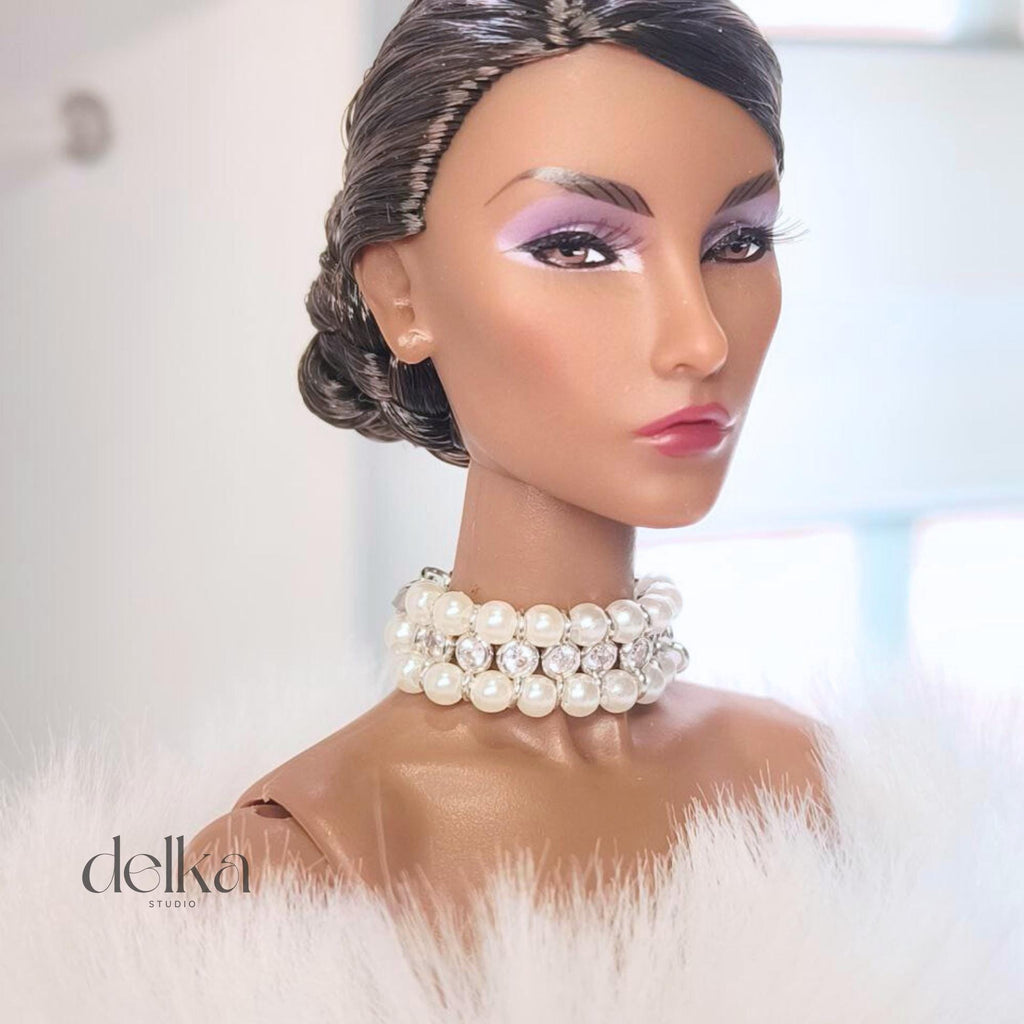 Pearl Choker Necklace for 1/6 Scale Fashion Dolls