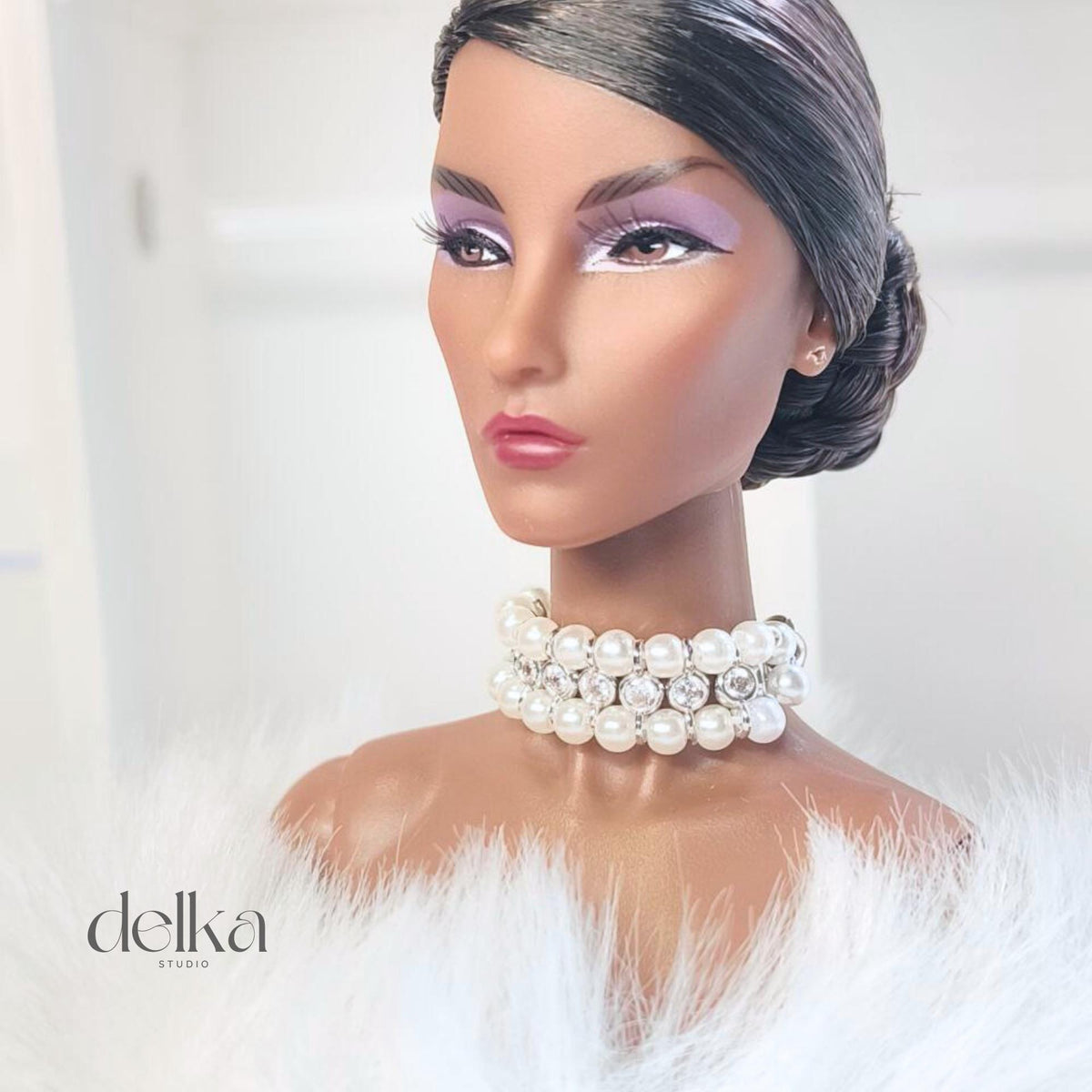 Pearl Choker Necklace for 1/6 Scale Fashion Dolls