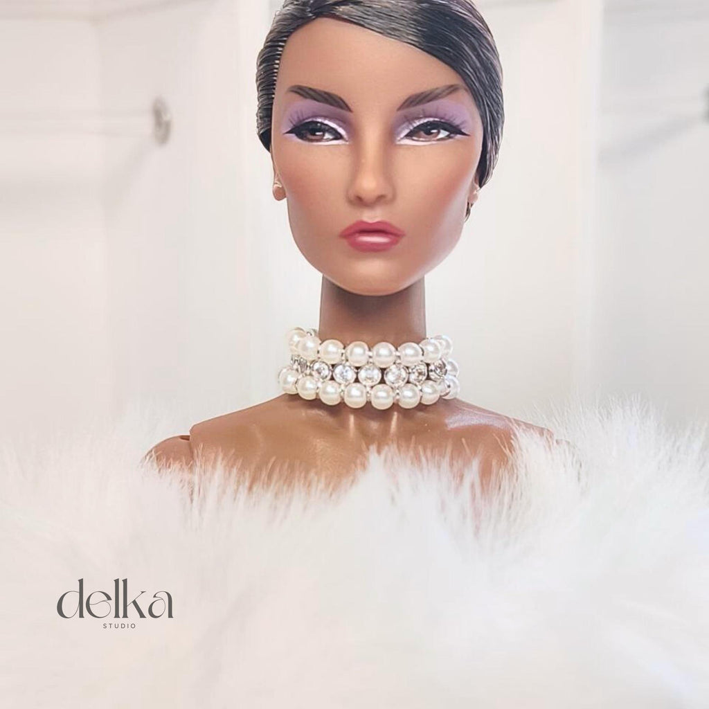 Pearl Choker Necklace for 1/6 Scale Fashion Dolls