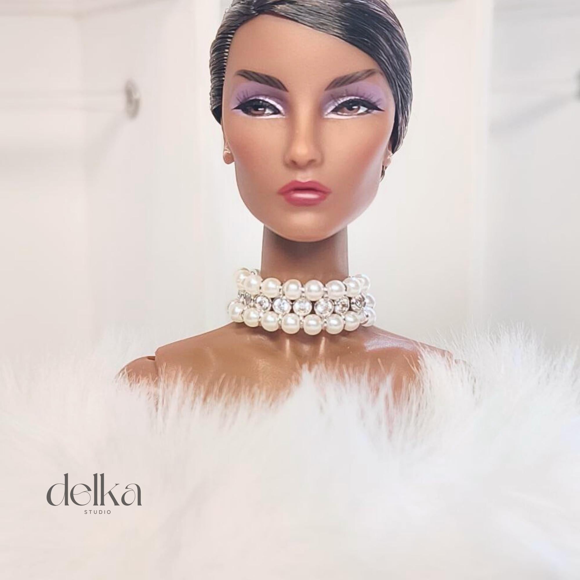 Pearl Choker Necklace for 1/6 Scale Fashion Dolls