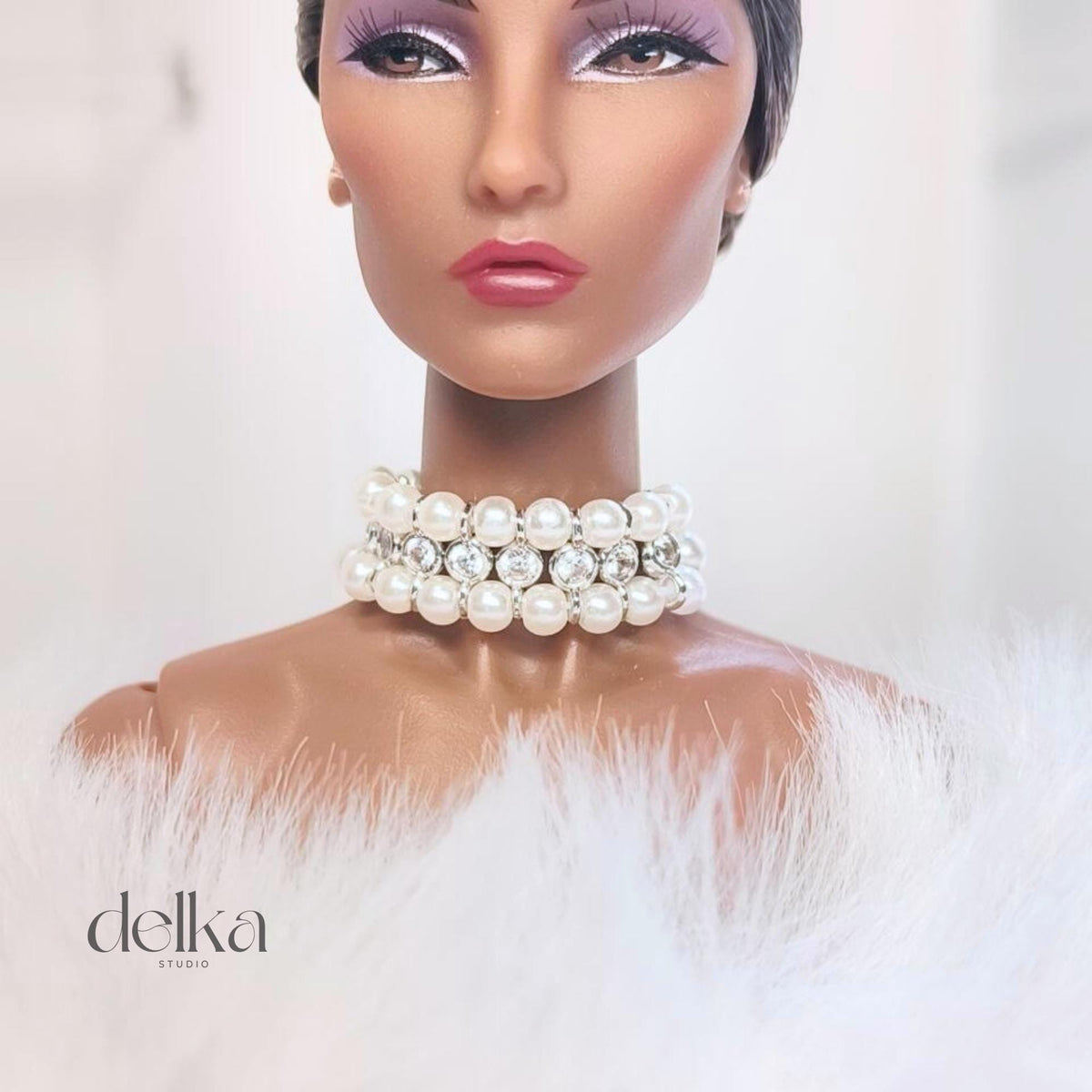 Pearl Choker Necklace for 1/6 Scale Fashion Dolls