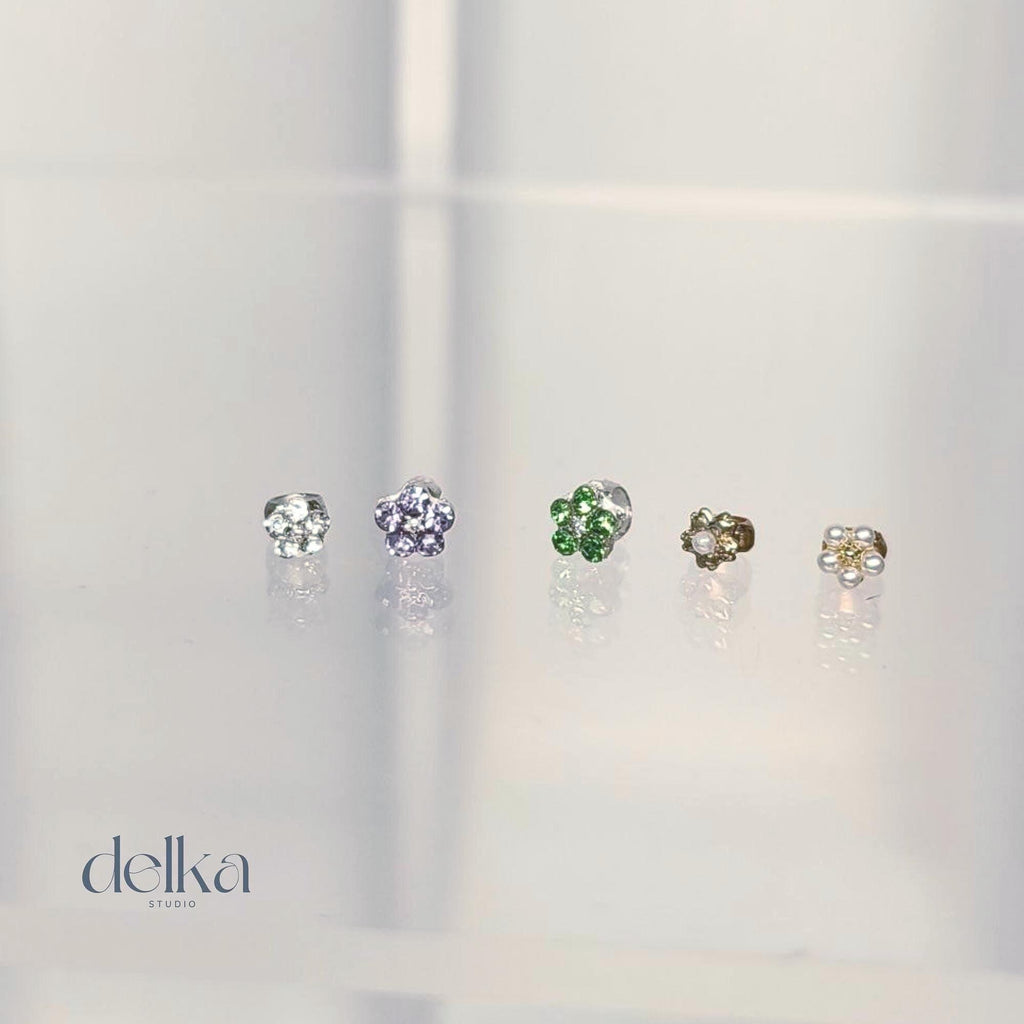 12 inch Miniature Gemstone Flower Ring, 1:6 Scale Doll Jewelry ring for dolls