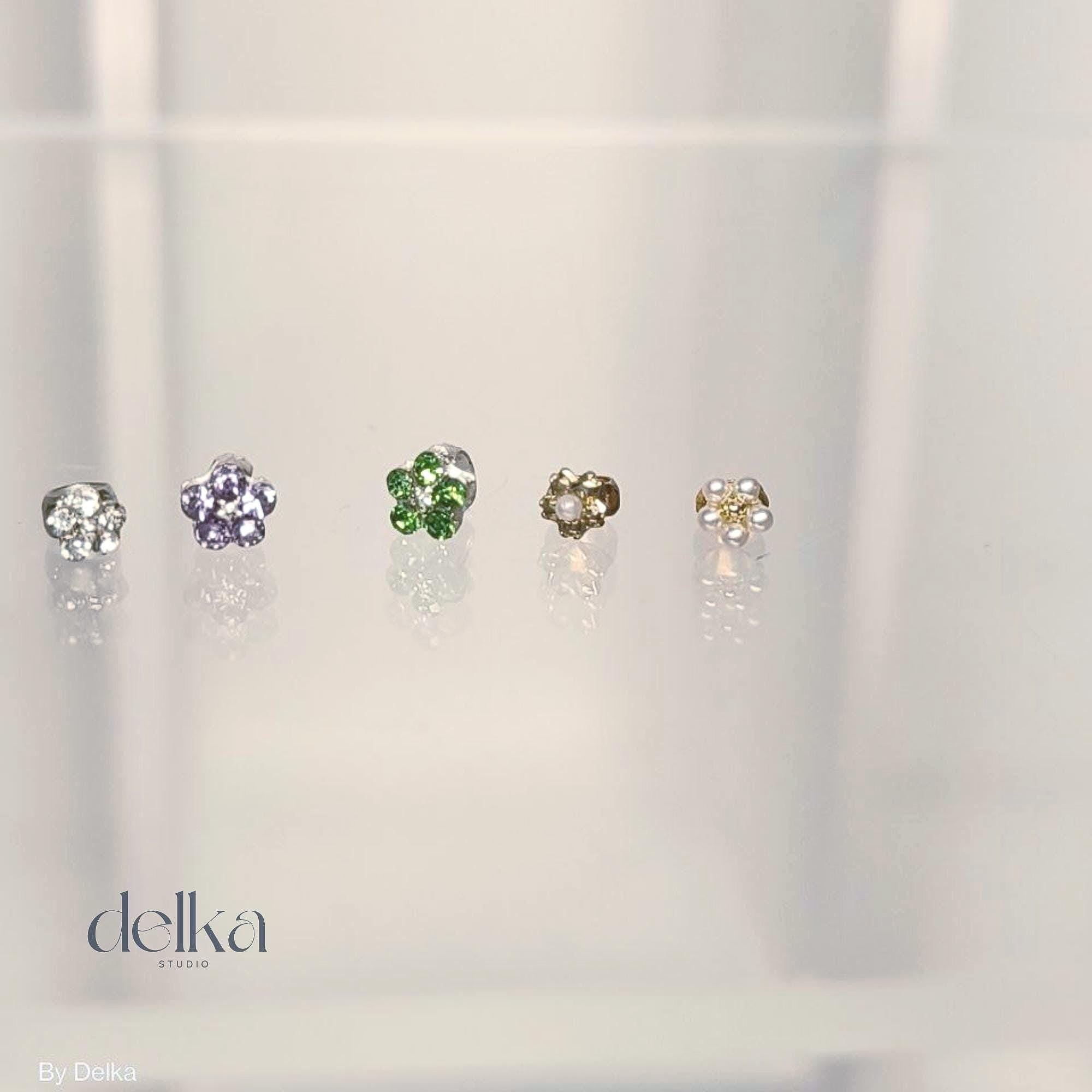 12 inch Miniature Gemstone Flower Ring, 1:6 Scale Doll Jewelry ring for dolls
