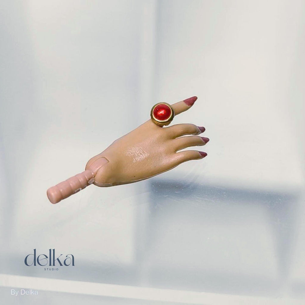 12 inch Handmade Pearl Ring for Fashion Royalty Dolls, 1:6 Scale ring dor dolls