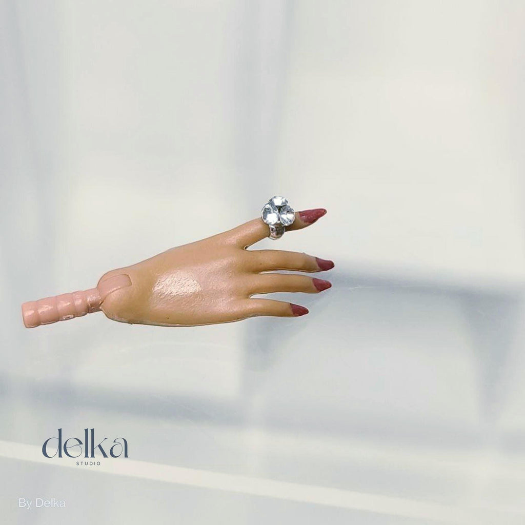 Handmade Gemstone Ring for 1/6 Scale Dolls