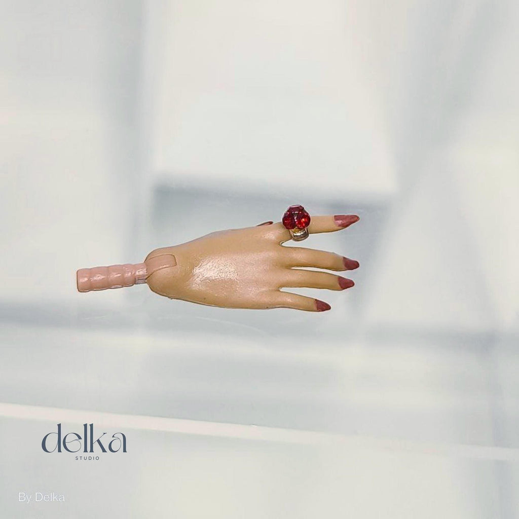 Handmade Gemstone Ring for 1/6 Scale Dolls