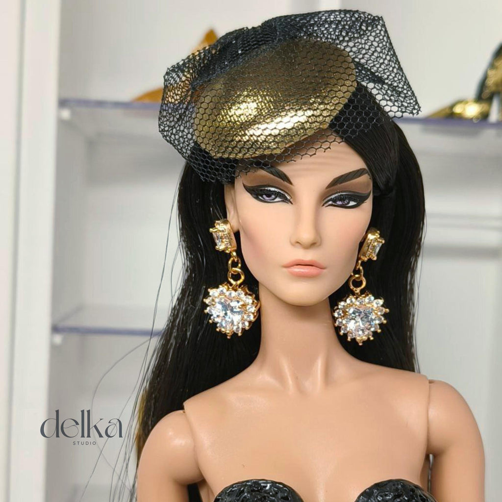 Vintage Doll Headpiece, 1/6 Scale Fashion Royalty Doll Hat