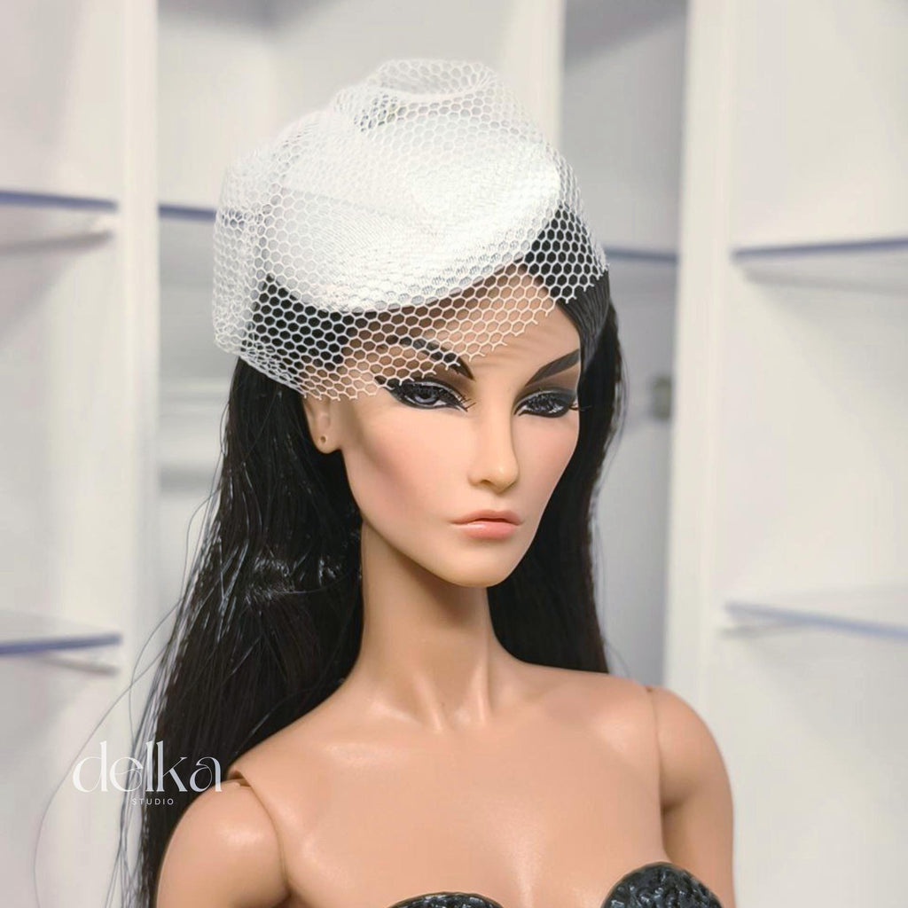 Vintage Doll Headpiece, 1/6 Scale Fashion Royalty Doll Hat