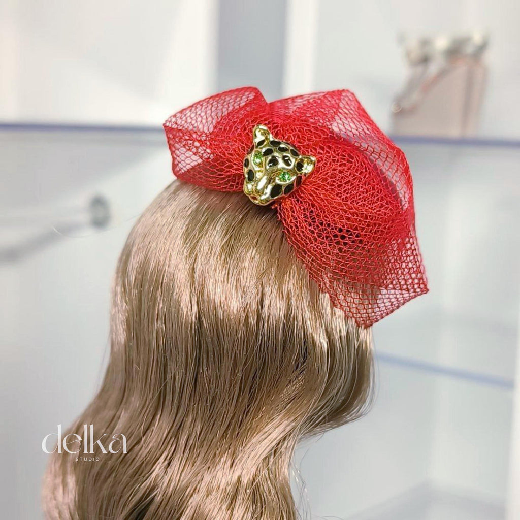 Fascinator 12 inch vintage-style headdress for fashion dolls