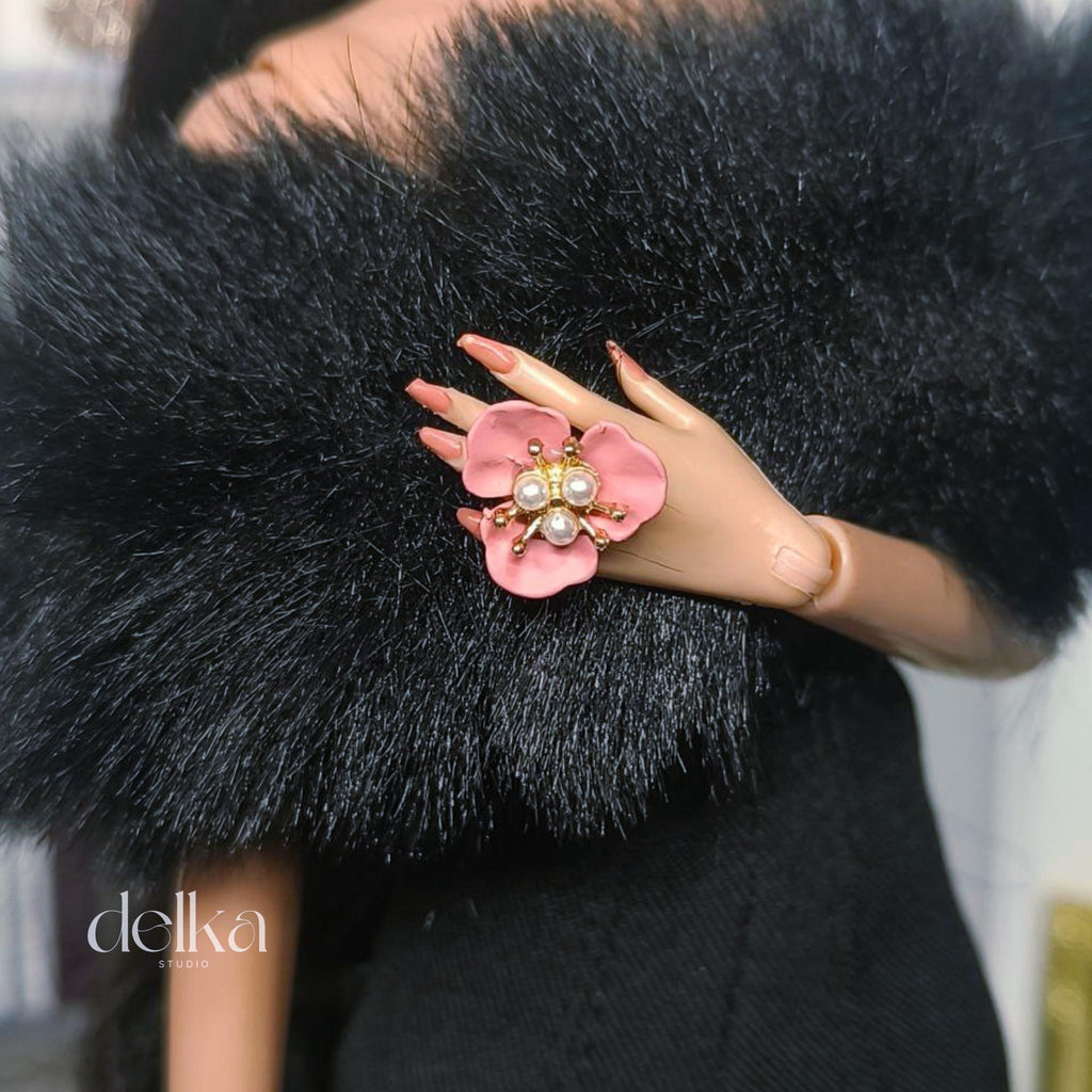 12 inch Doll Ring, Two-Finger Design, Fashion Royalty, Handmade