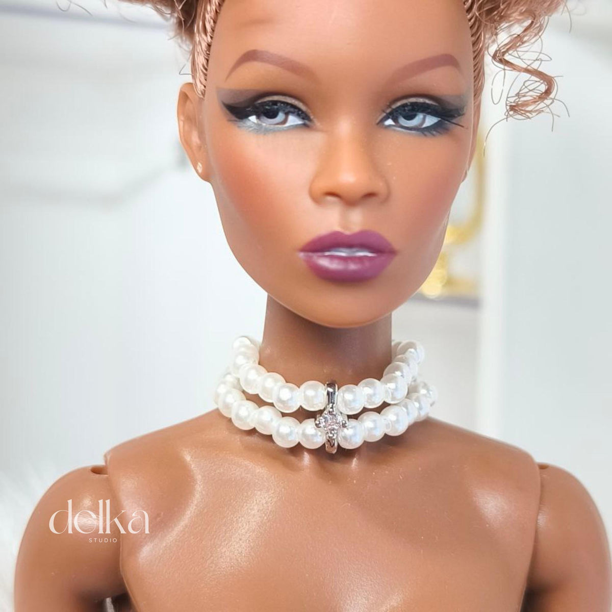 Pearl Choker Necklace for 1/6 Scale Fashion Dolls