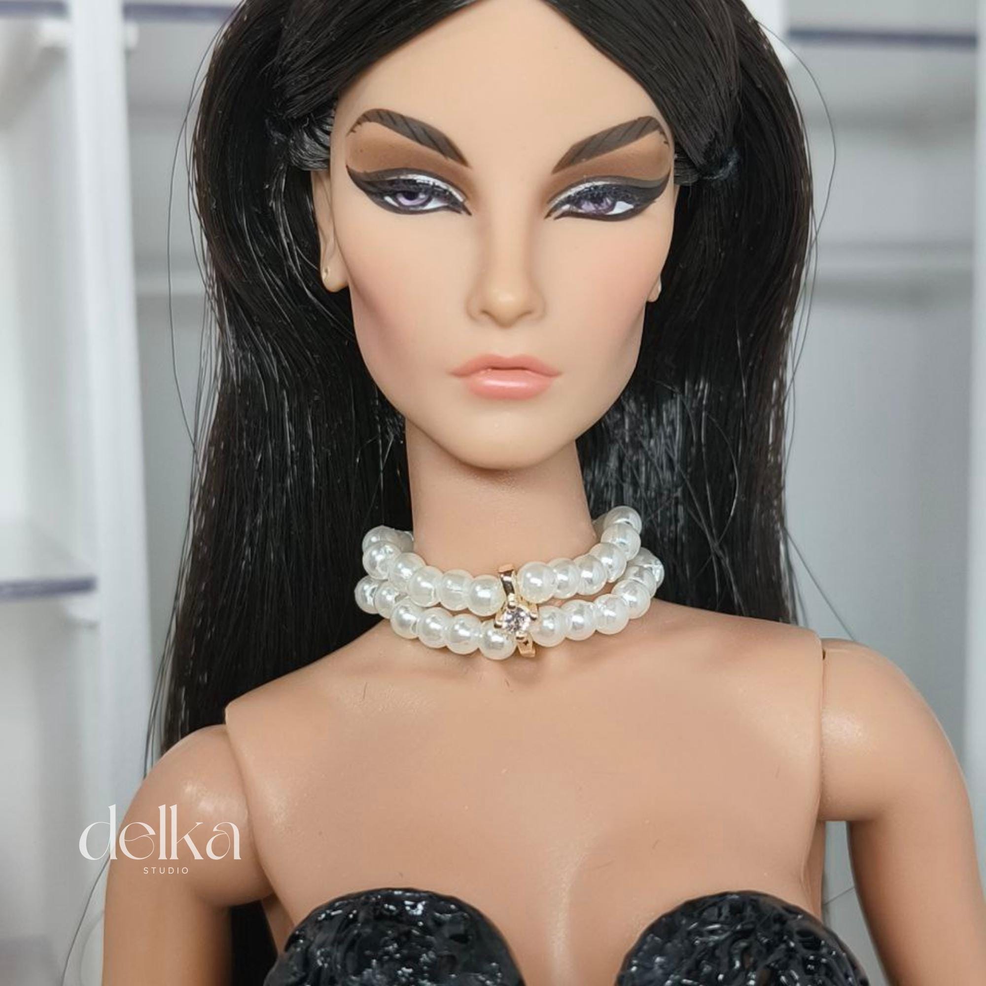Pearl Choker Necklace for 1/6 Scale Fashion Dolls