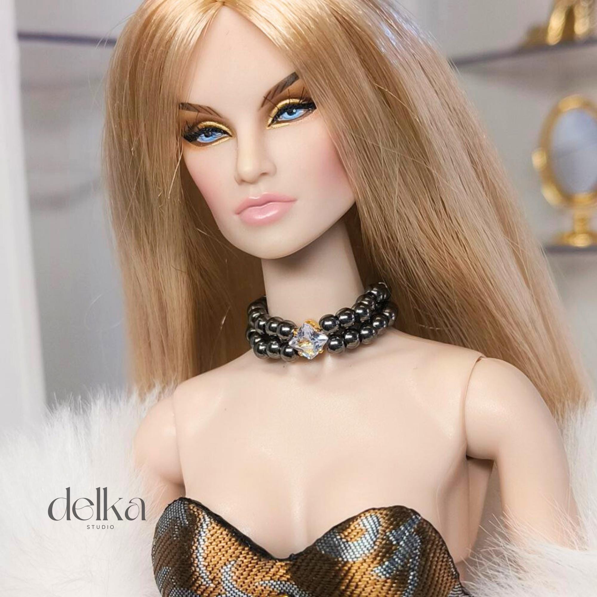 Pearl Choker Necklace for 1/6 Scale Fashion Dolls