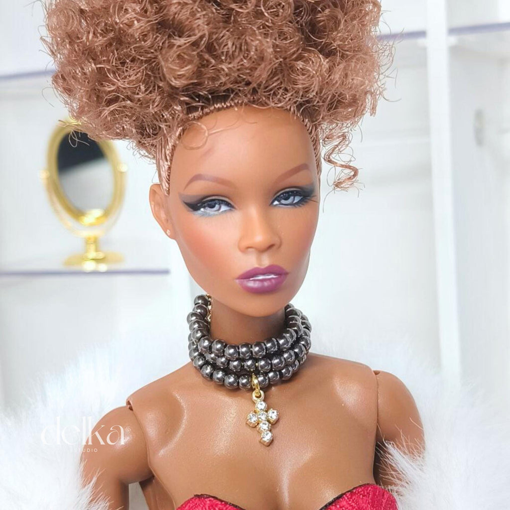 Pearl Choker, 1/6 Scale Necklace, Fashion Doll Accessory