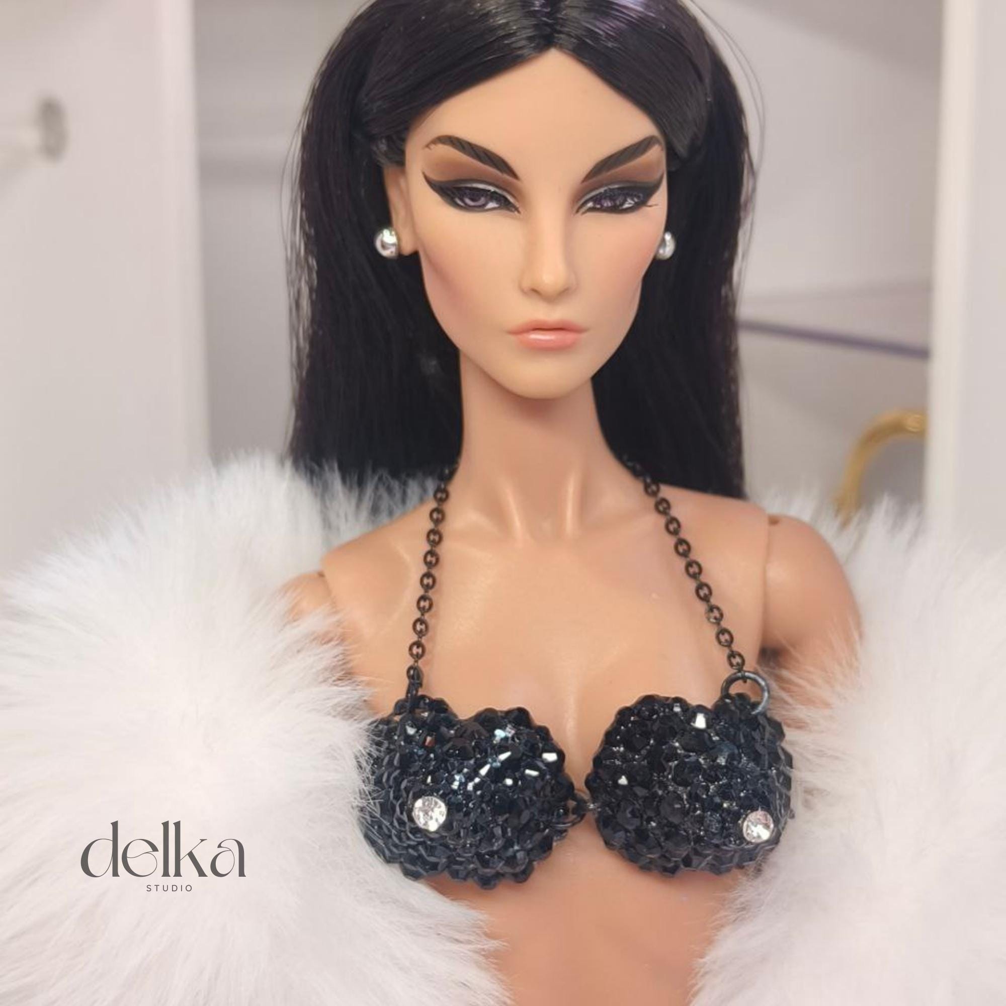80s Metallic Top for Fashion Royalty, Poppy Parker 12-inch Dolls