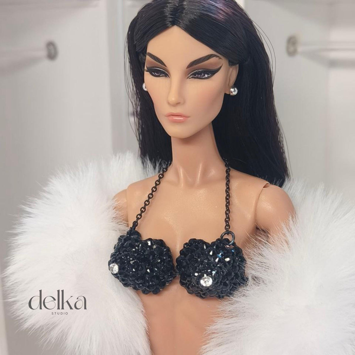 80s Metallic Top for Fashion Royalty, Poppy Parker 12-inch Dolls