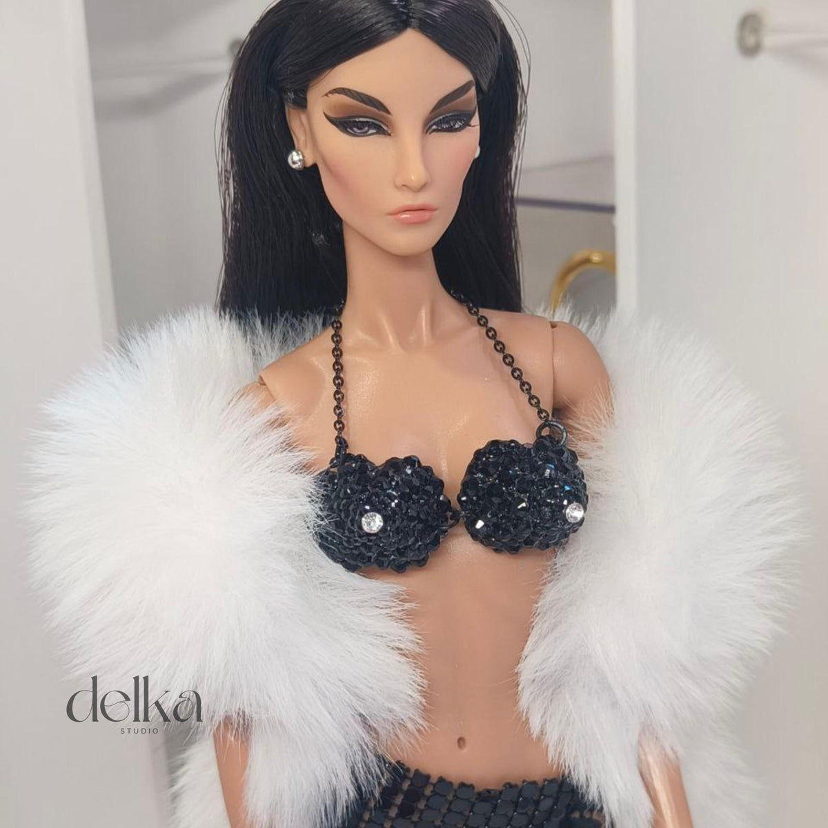 80s Metallic Top for Fashion Royalty, Poppy Parker 12-inch Dolls