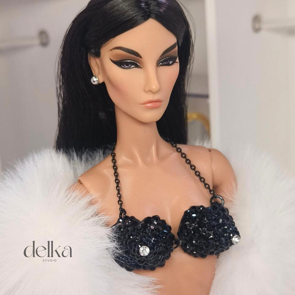 80s Metallic Top for Fashion Royalty, Poppy Parker 12-inch Dolls