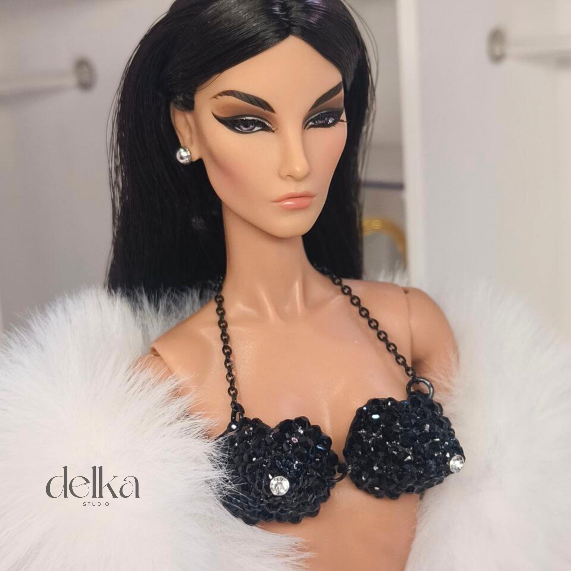 80s Metallic Top for Fashion Royalty, Poppy Parker 12-inch Dolls