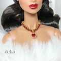 12 inch rhinestone choker for fashion dolls