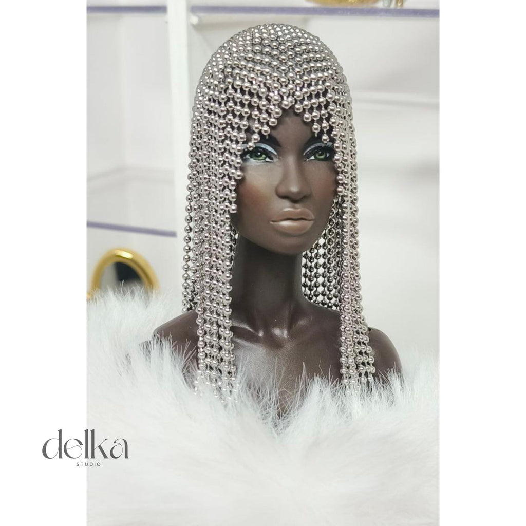 Metallic Silver Wig, 12 inch, for Fashion Royalty Dolls