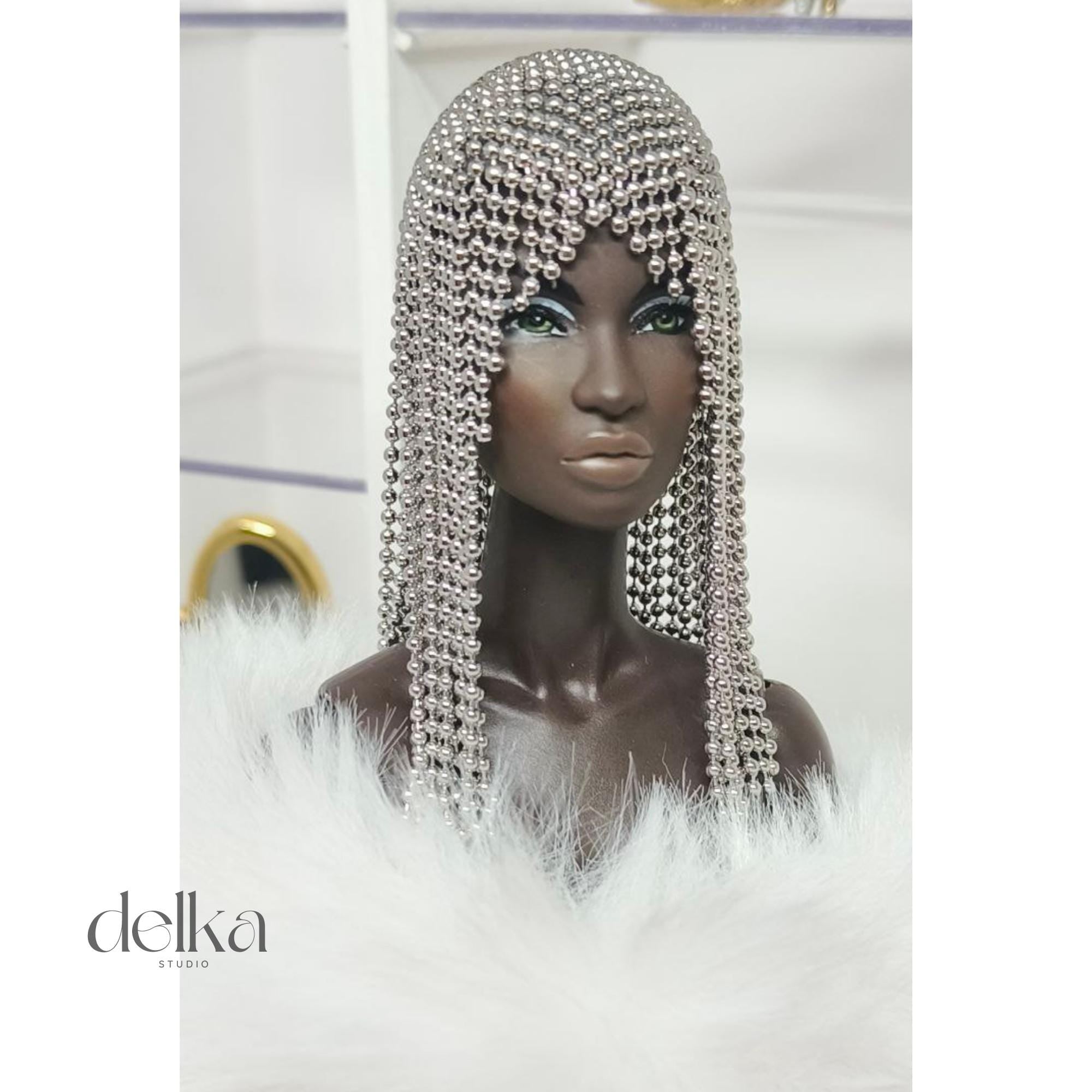 Metallic Silver Wig, 12 inch, for Fashion Royalty Dolls