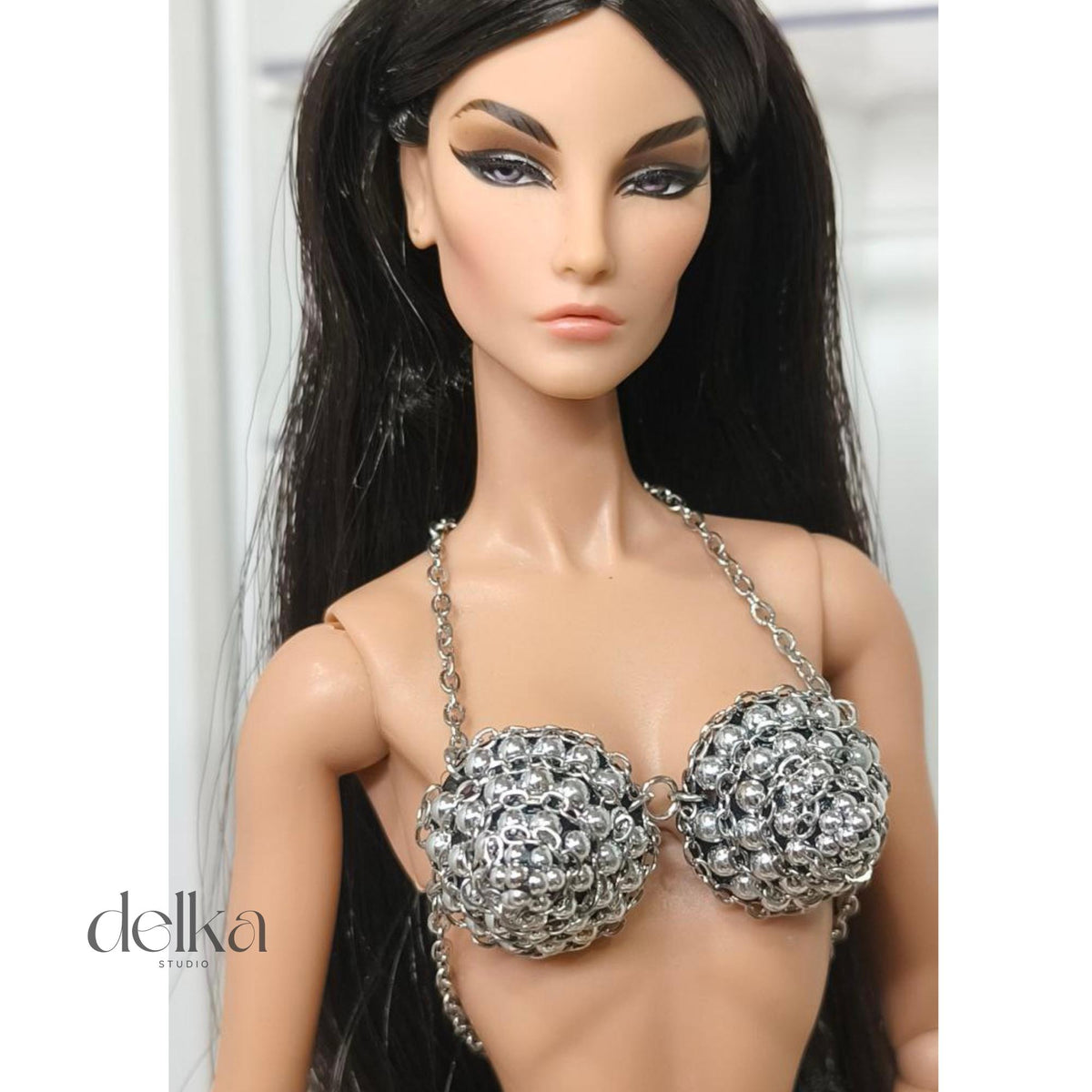 80s Style Cone Bra for 12 inch Fashion Dolls, Gift for Collectors