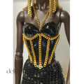 12 inch chain Bodice for Fashion Royalty, 1:6 Scale Fashion Doll armor