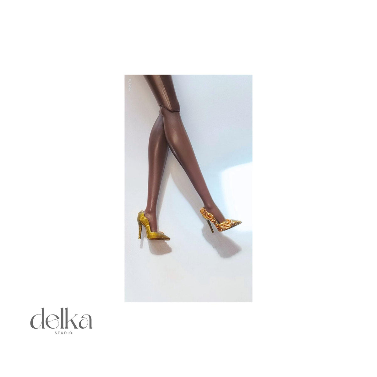 12 inch jeweled Stiletto Heels for Fashion Royalty Doll, 1/6 Scale shoes for dolls