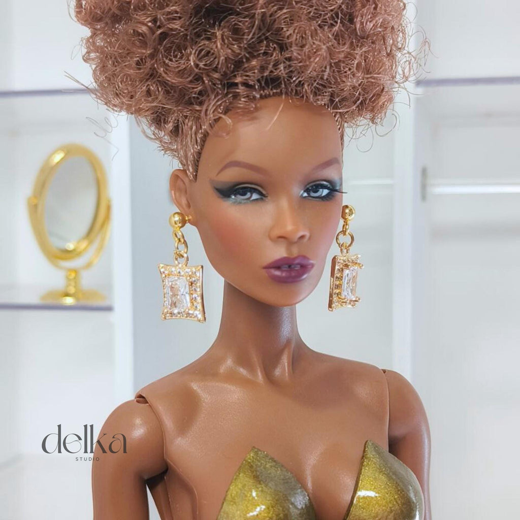 Jewel Earrings for Fashion Royalty Dolls, 1:6 Scale