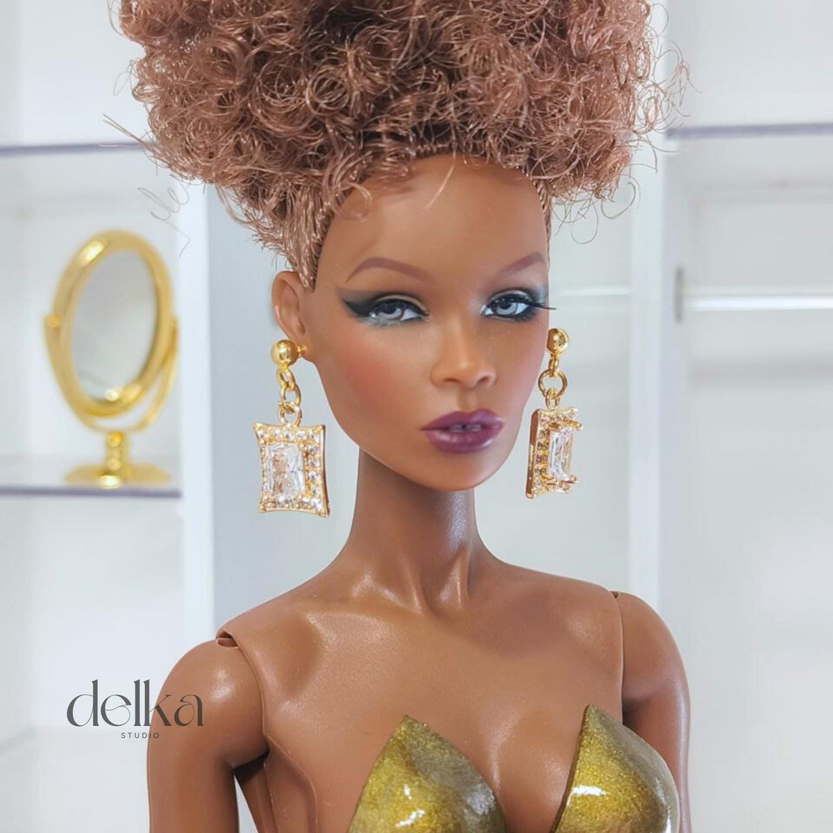 Jewel Earrings for Fashion Royalty Dolls, 1:6 Scale