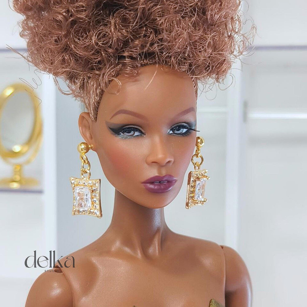 Jewel Earrings for Fashion Royalty Dolls, 1:6 Scale