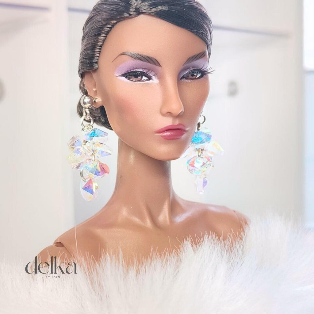 12 inch Jewel Earrings for Fashion Royalty Doll, 1/6 Scale Jewelry for dolls