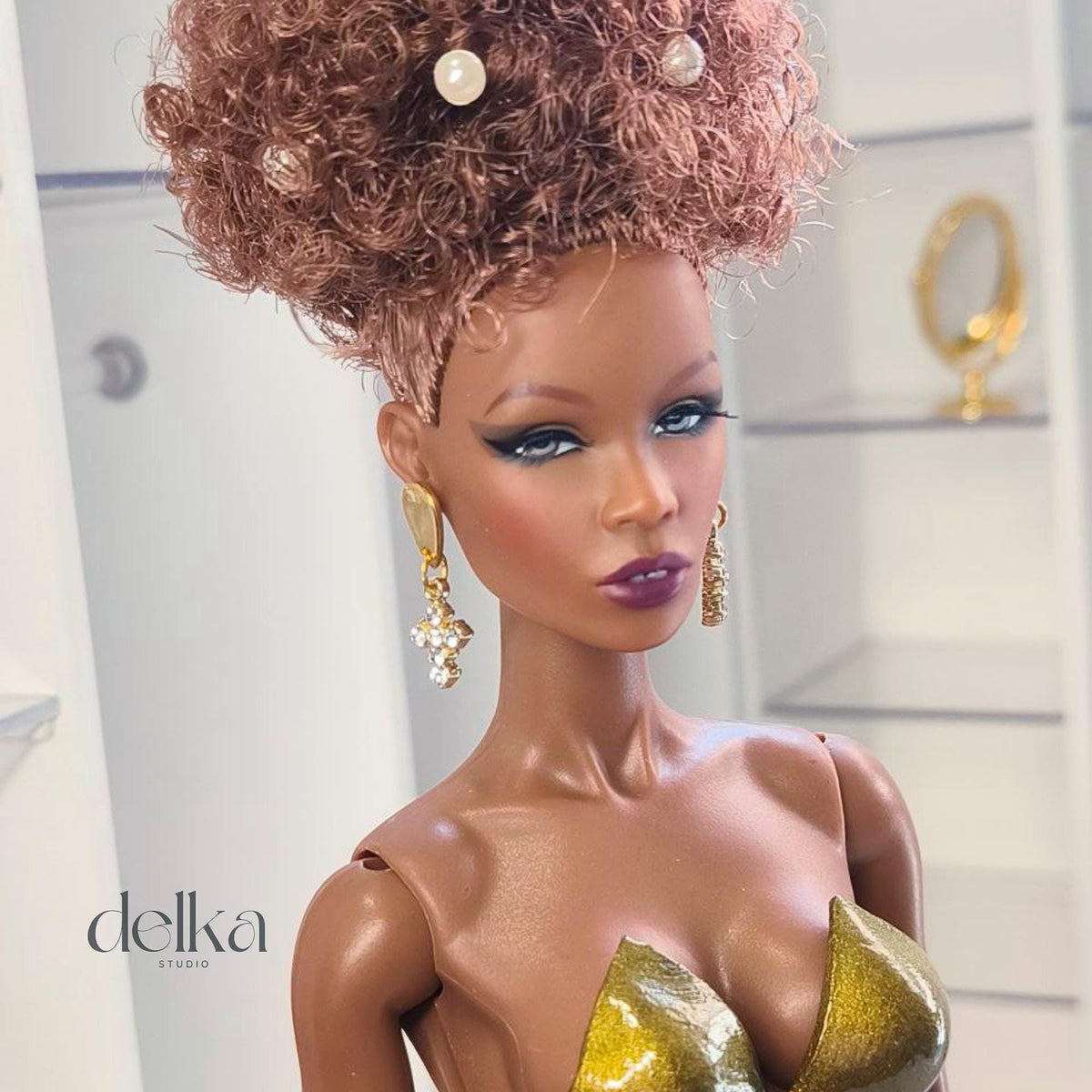 Jewel Earrings for Fashion Royalty Dolls, 1:6 Scale