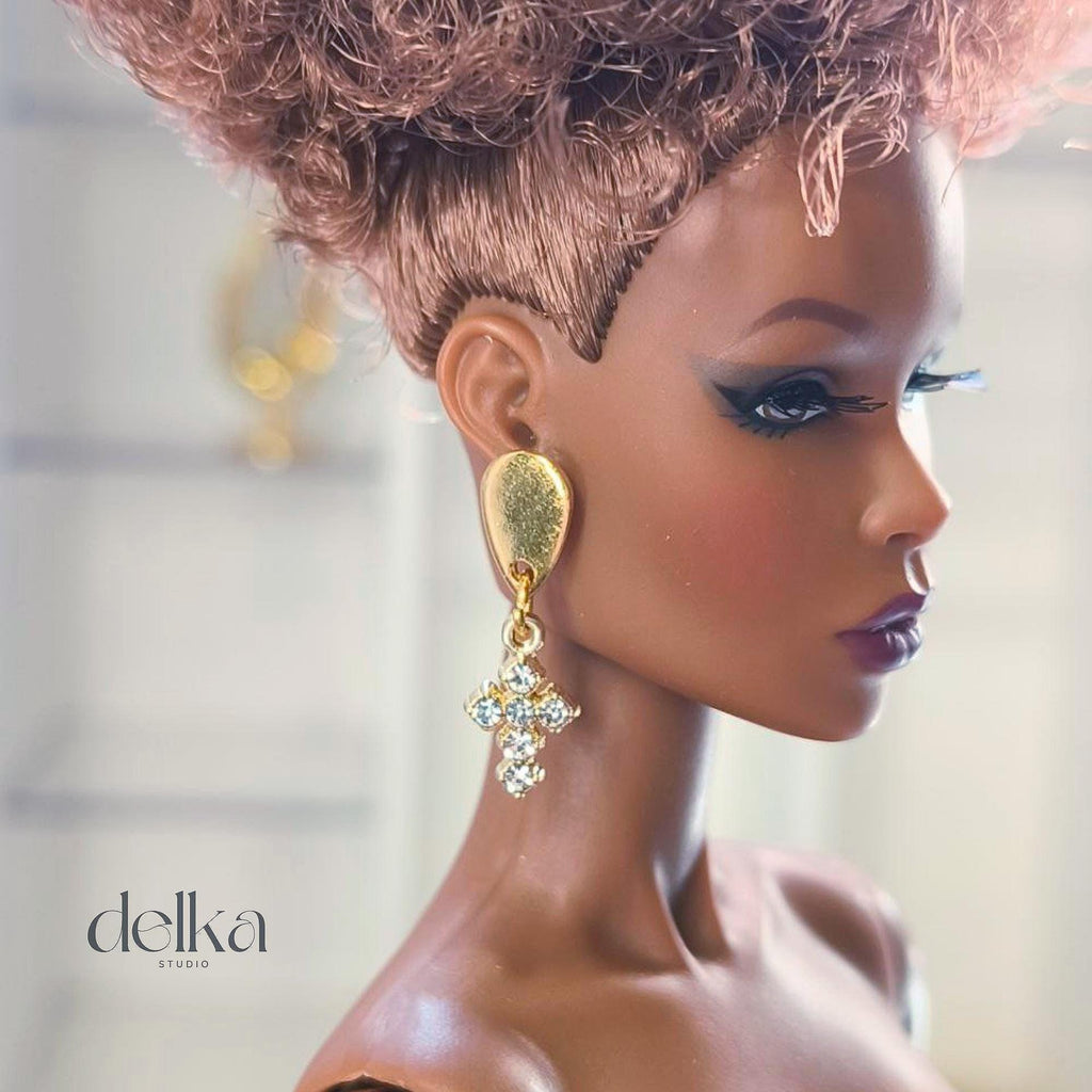 Jewel Earrings for Fashion Royalty Dolls, 1:6 Scale