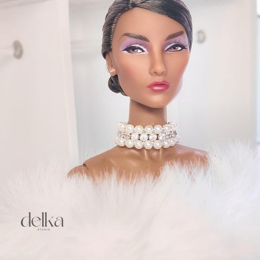 Pearl Choker Necklace for 1/6 Scale Fashion Dolls