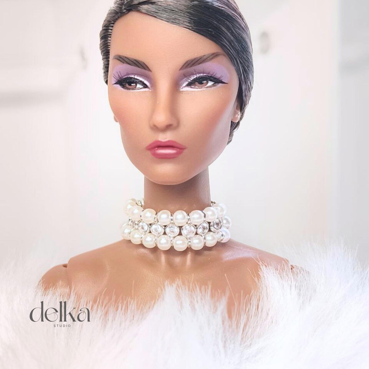 Pearl Choker Necklace for 1/6 Scale Fashion Dolls