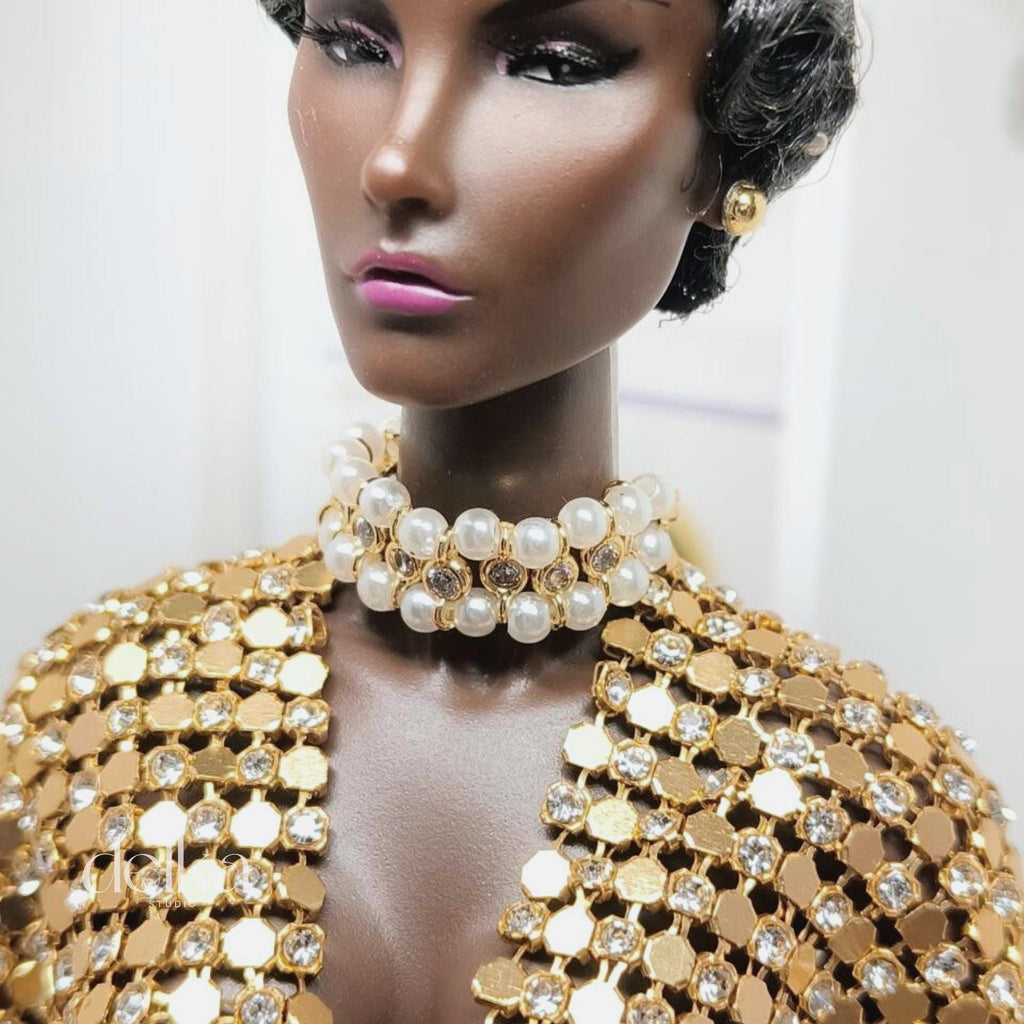 Pearl Choker Necklace for 1/6 Scale Fashion Dolls