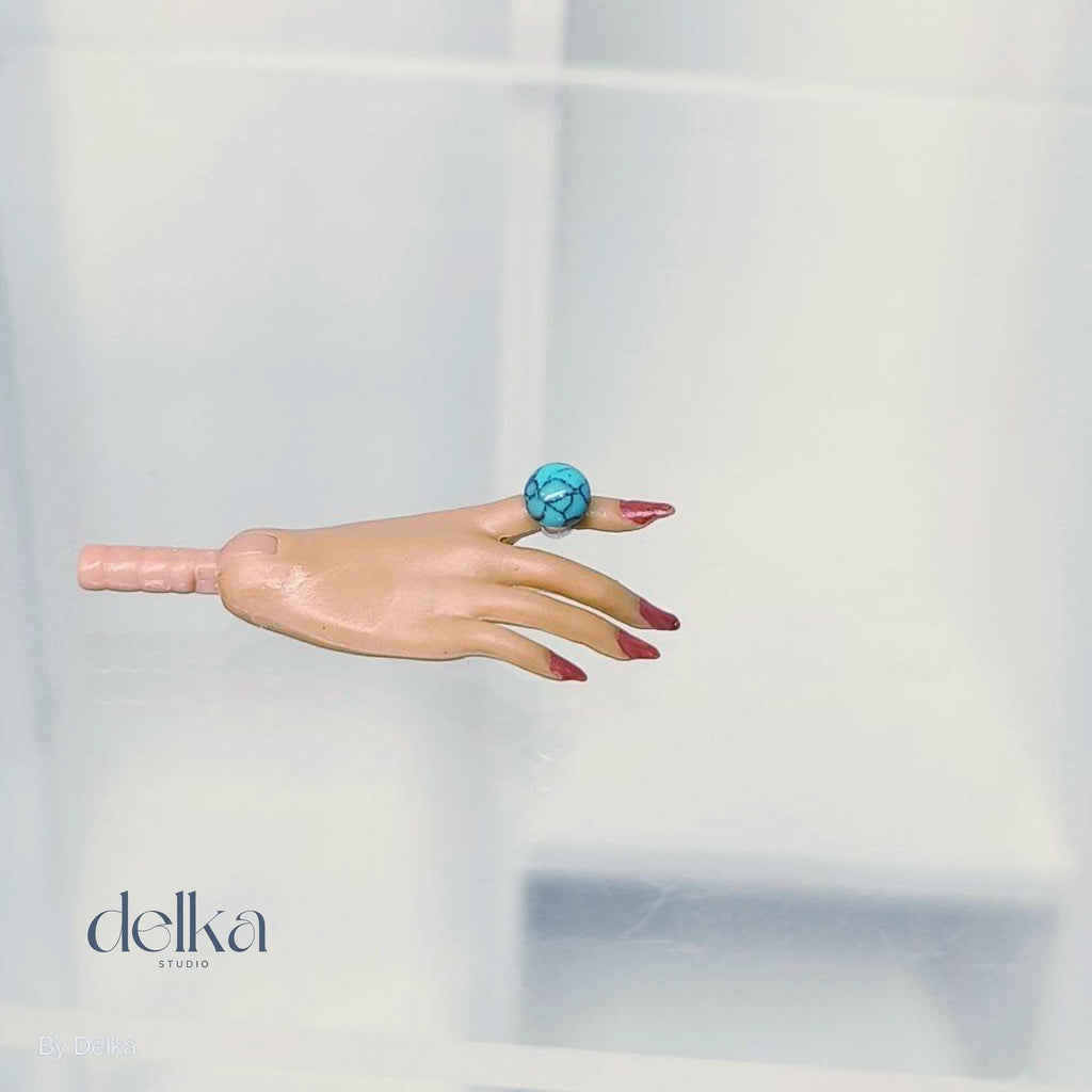 Handmade Gemstone Ring for 1/6 Scale Dolls