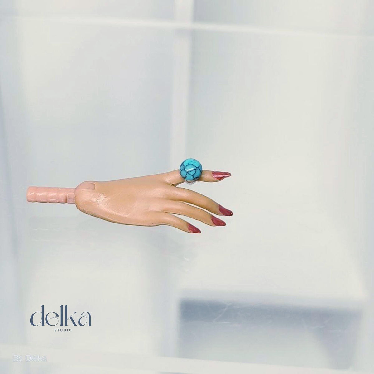 Handmade Gemstone Ring for 1/6 Scale Dolls