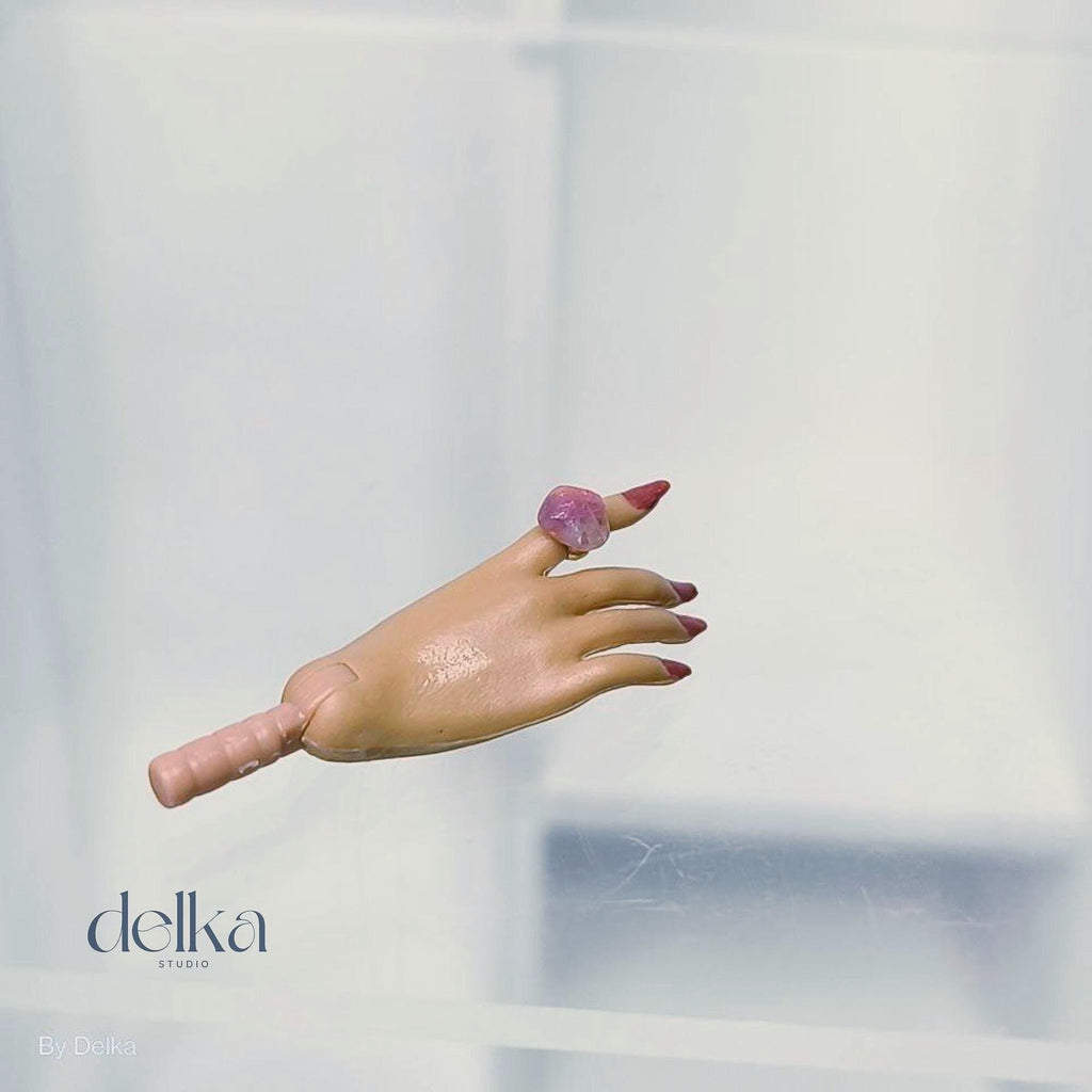Handmade Gemstone Ring for 1/6 Scale Dolls