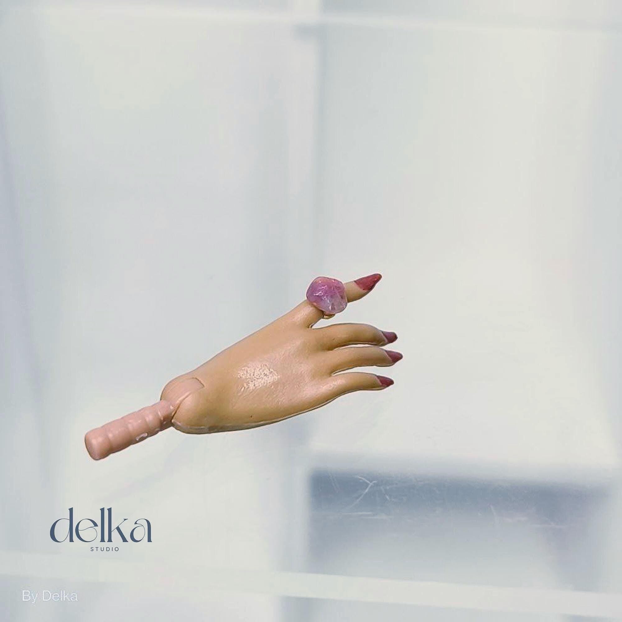 Handmade Gemstone Ring for 1/6 Scale Dolls