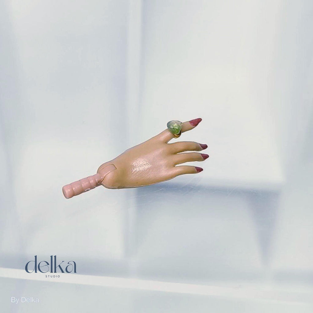Handmade Gemstone Ring for 1/6 Scale Dolls