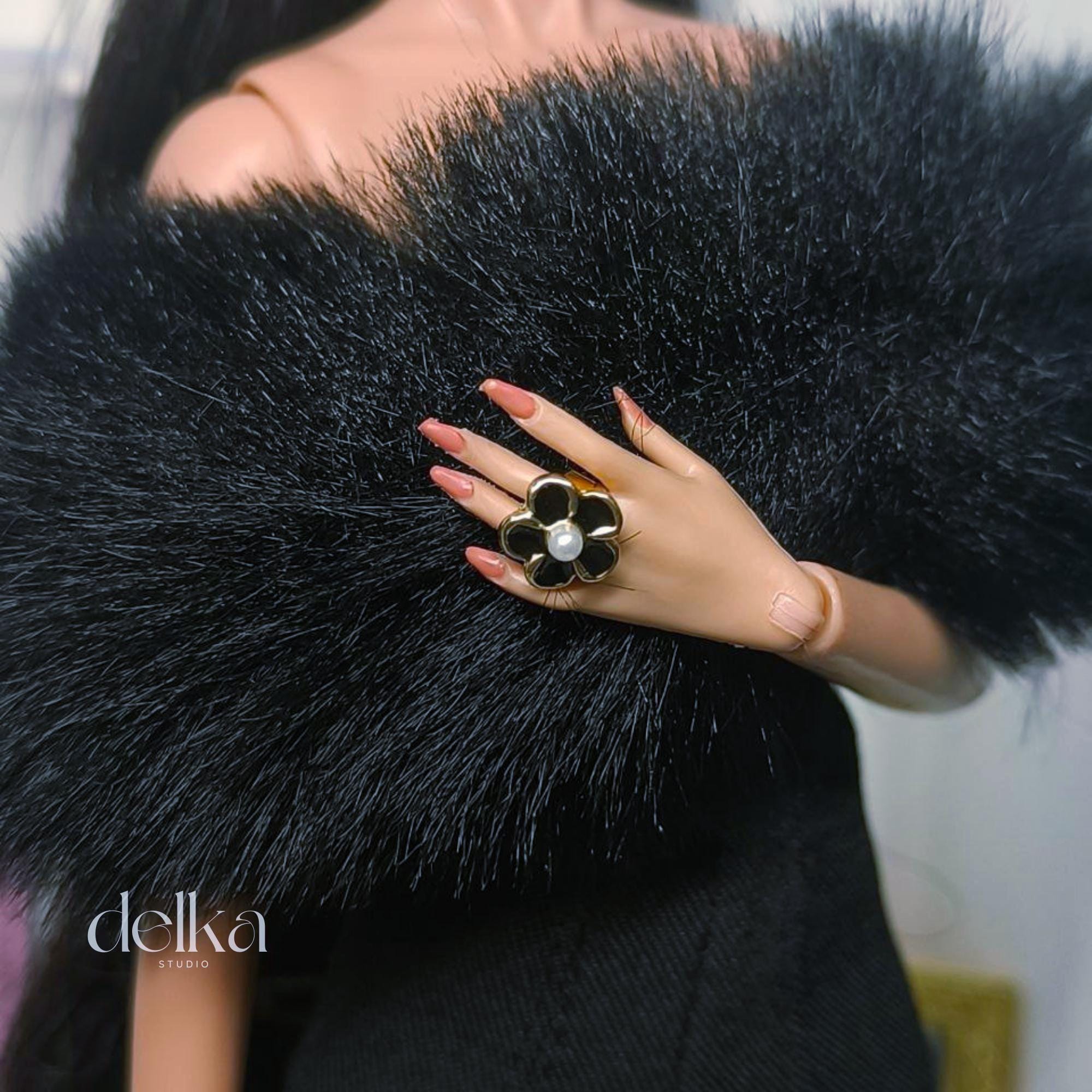 12 inch Doll Ring, Two-Finger Design, Fashion Royalty, Handmade