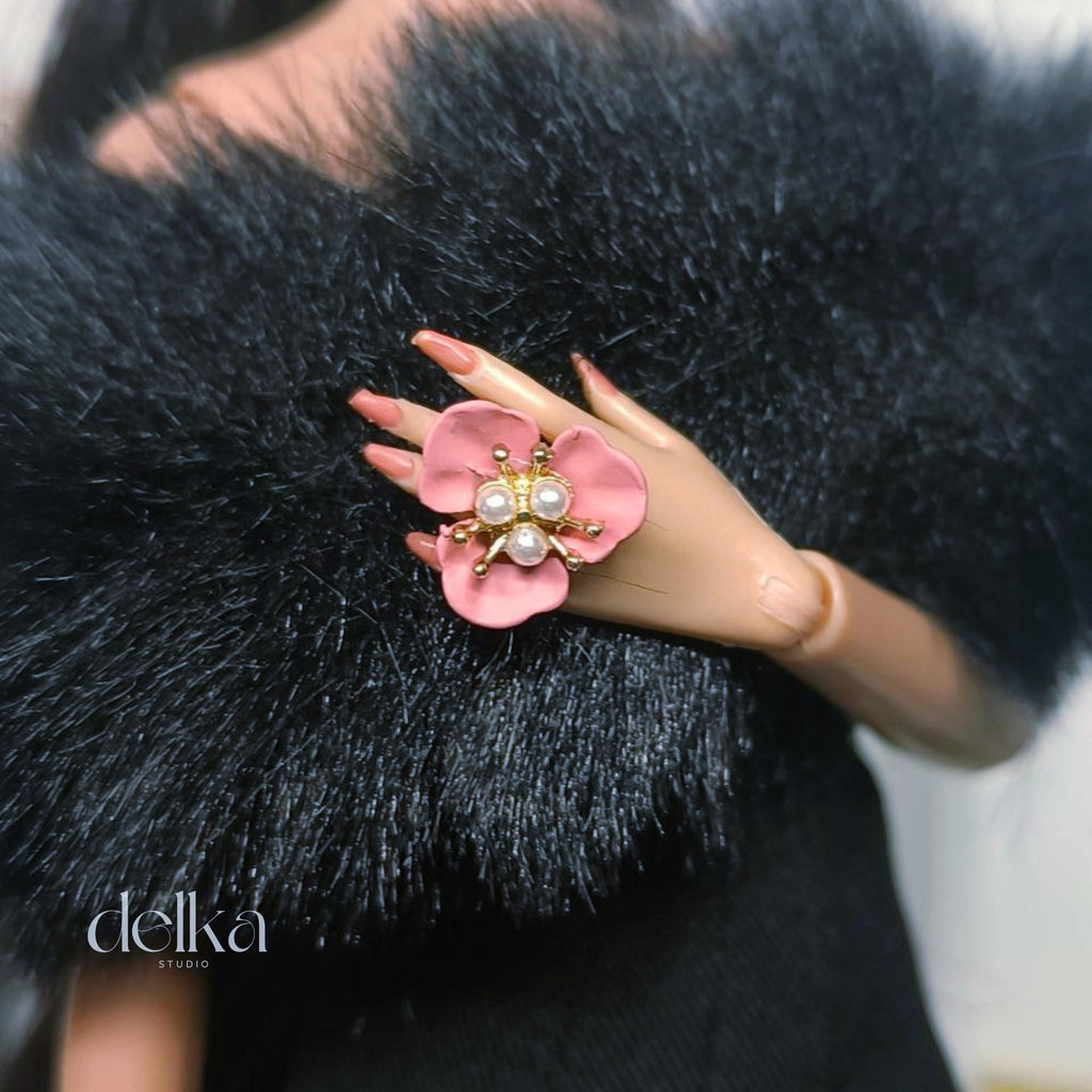 12 inch Doll Ring, Two-Finger Design, Fashion Royalty, Handmade
