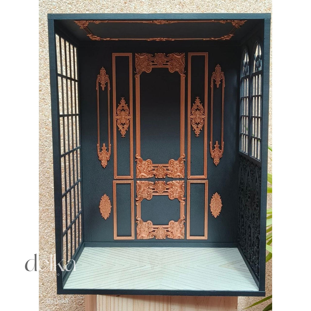 Roombox For Diorama For 1/6 Scale Fashion Dolls