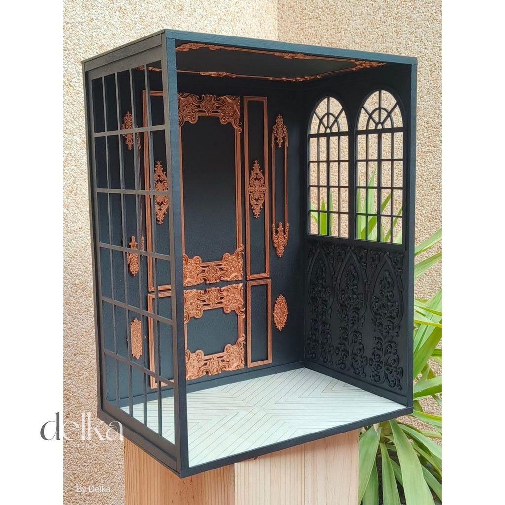 Roombox For Diorama For 1/6 Scale Fashion Dolls